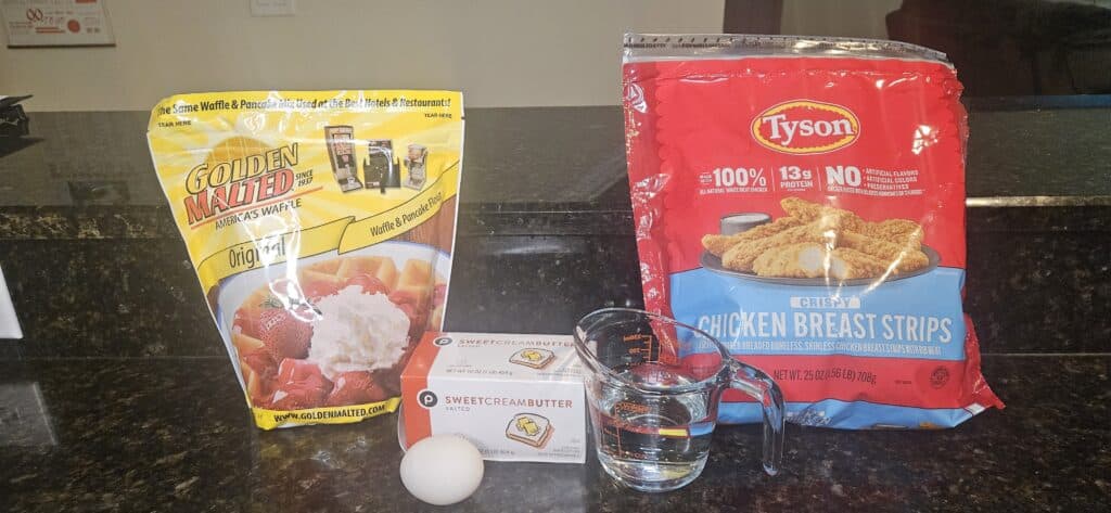 Chicken Mickey Waffles recipe ingredients