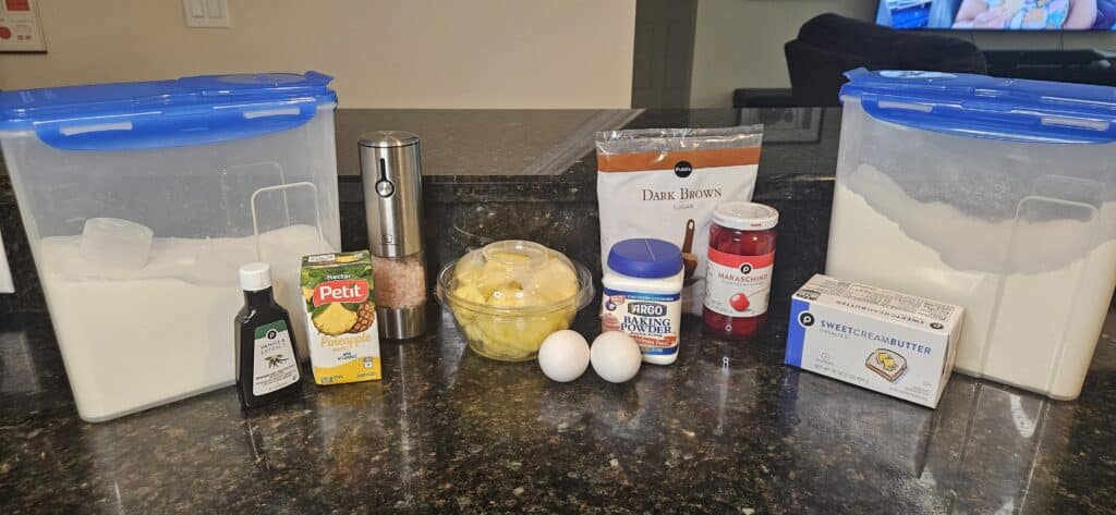 Plaza Inn Pineapple Upside Down Cake Ingredients