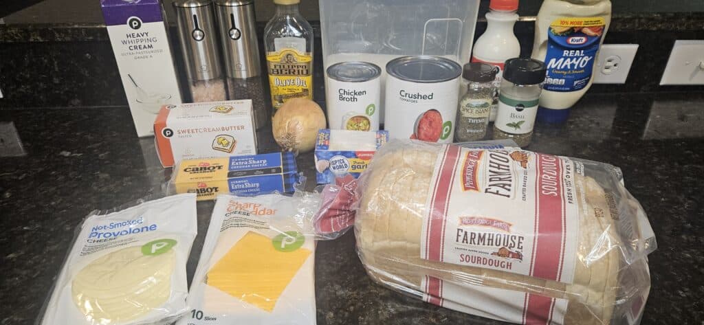 Woody's Lunchbox Grilled Cheese Recipe Ingredients
