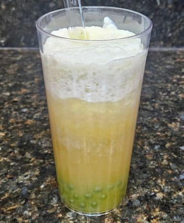 Frozen Apple Cider with Green Apple Boba Recipe